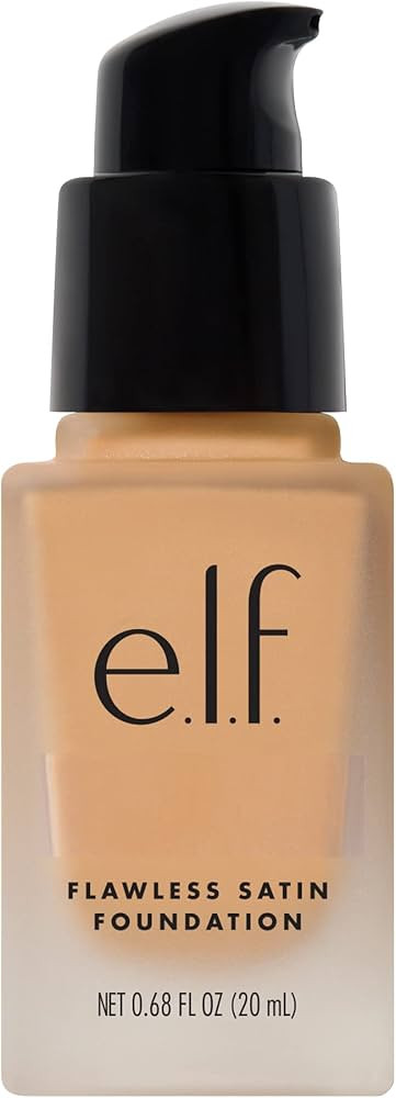 e.l.f. Flawless Satin Foundation, Lightweight & Medium Coverage, Semi-Matte Finish, Vegan & Cruel... | Amazon (US)