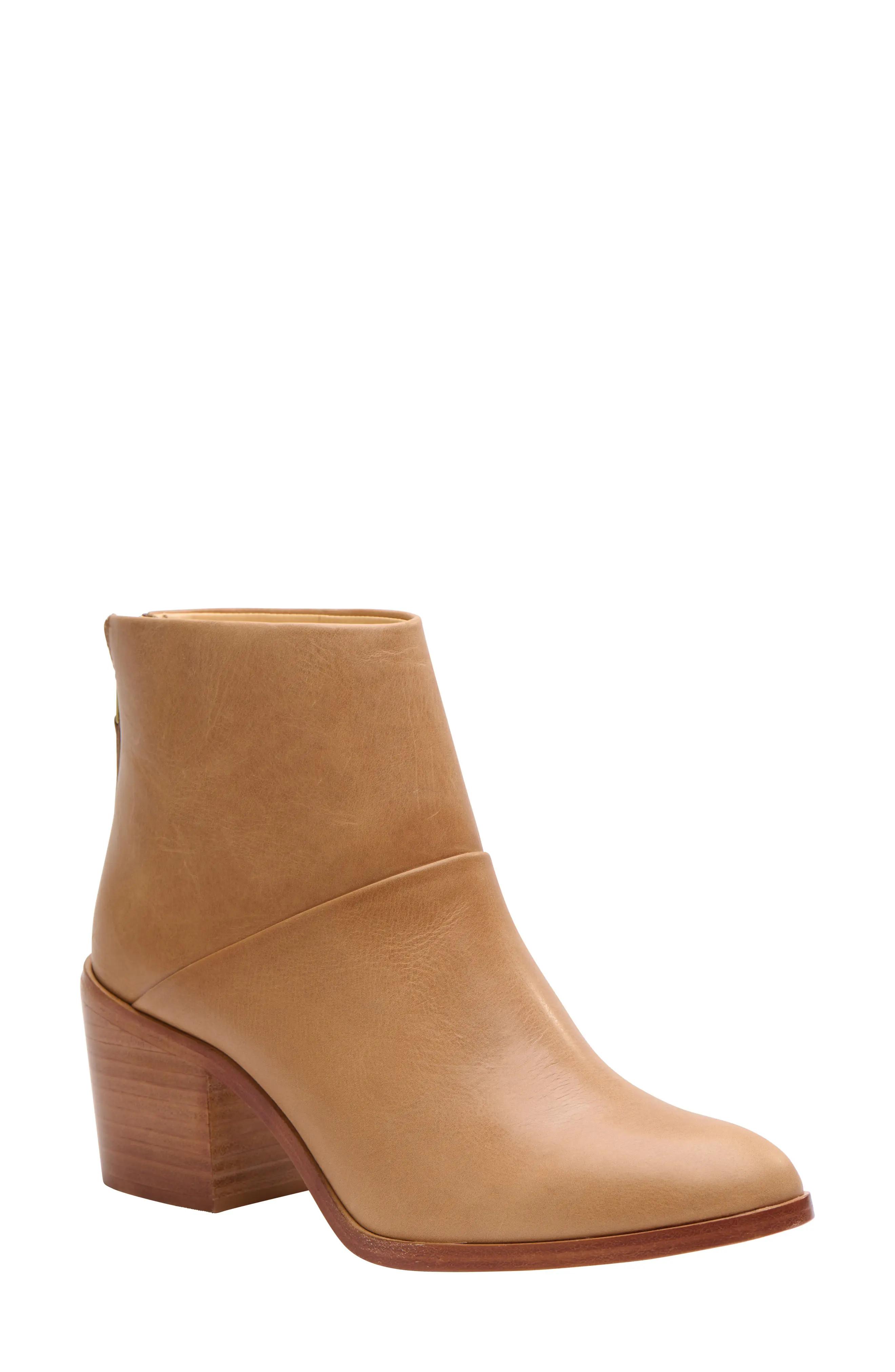 Nisolo Dari Water Resistant Bootie, Size 7 in Almond at Nordstrom | Nordstrom