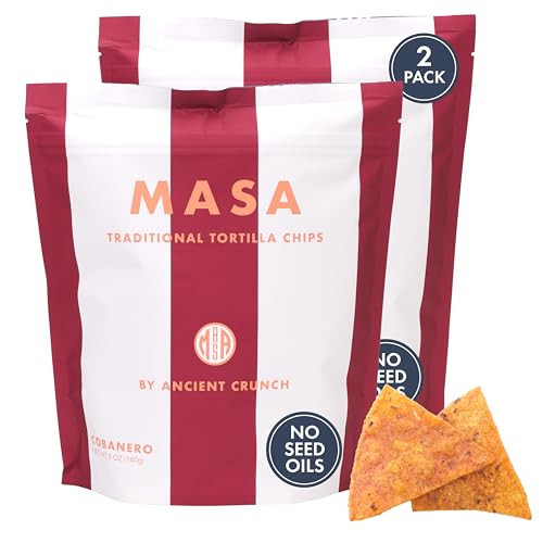 MASA Chips Cobanero Flavored Corn Tortilla Chips Cooked in Pure Beef Tallow | Amazon (US)