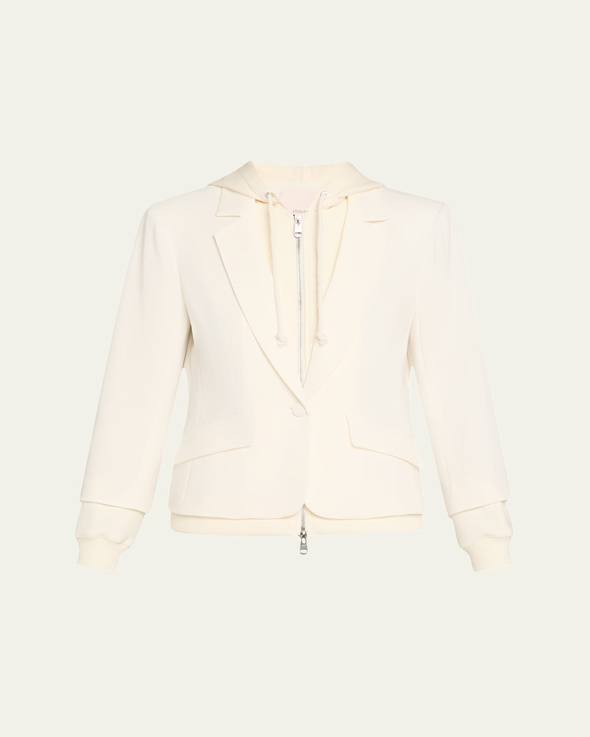 Khloe Le Petit Zip-Front Blazer | Bergdorf Goodman
