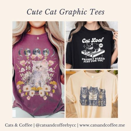 Cute Cat Graphic Tees from Etsy 😻🐾✨ Feline-inspired graphic t-shirts for her from Etsy’s small creatives and artists

#LTKSpringSale #LTKfindsunder50 #LTKstyletip