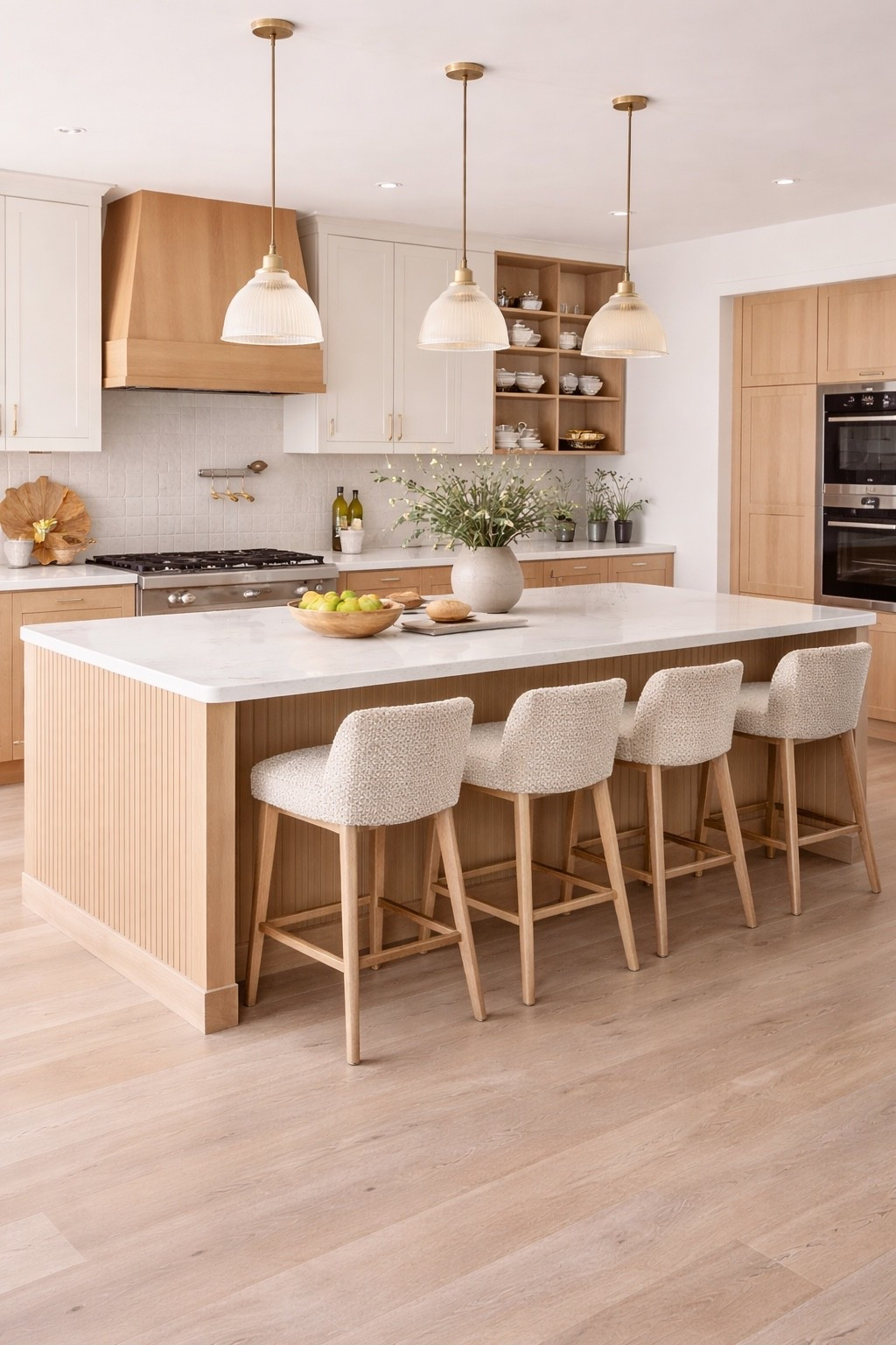 A modern kitchen design in warm neutral tones featuring a light wood kitchen island, soft upholstered bar stools, and minimalist pendant lighting.
This space blends Scandinavian and Japandi aesthetics with clean lines, natural textures, and timeless elegance — perfect inspiration for a modern luxury home.

Save this for kitchen remodel ideas, modern interiors, and neutral home design inspiration.

#modernkitchen
#kitchenisland
#neutralinterior
#lightwoodkitchen
#scandinavianinterior
#japandistyle
#modernhome
#kitcheninspo
#luxuryinterior
#interiordesignideas
#homedecorinspo
#ltkhome
#ltkinteriors
#moderninterior
#minimalistkitchen


#LTKHome #LTKGiftGuide #LTKootd