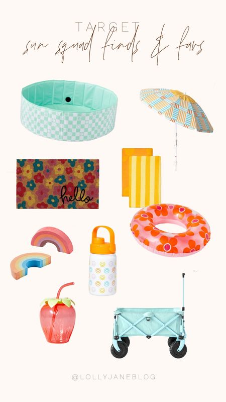 Target sun squad finds and favs! 💕☀️

Summer season is finally arriving, and I could not be more excited!! It is such a fun season for the kiddos. Target has the most fun stuff in the sun squad collection! I adore all of these pieces! This fun checkered baby pool goes perfectly with this outdoor umbrella! This fun summer vibey welcome mat is great for wiping your feet after a fun day in the sun! These towels are also so vibrant and fun!! This fun red floaty is perfect for a pool day! I adore this blue wagon! It would be perfect for littles!! 

#LTKfindsunder100 #LTKhome #LTKSeasonal