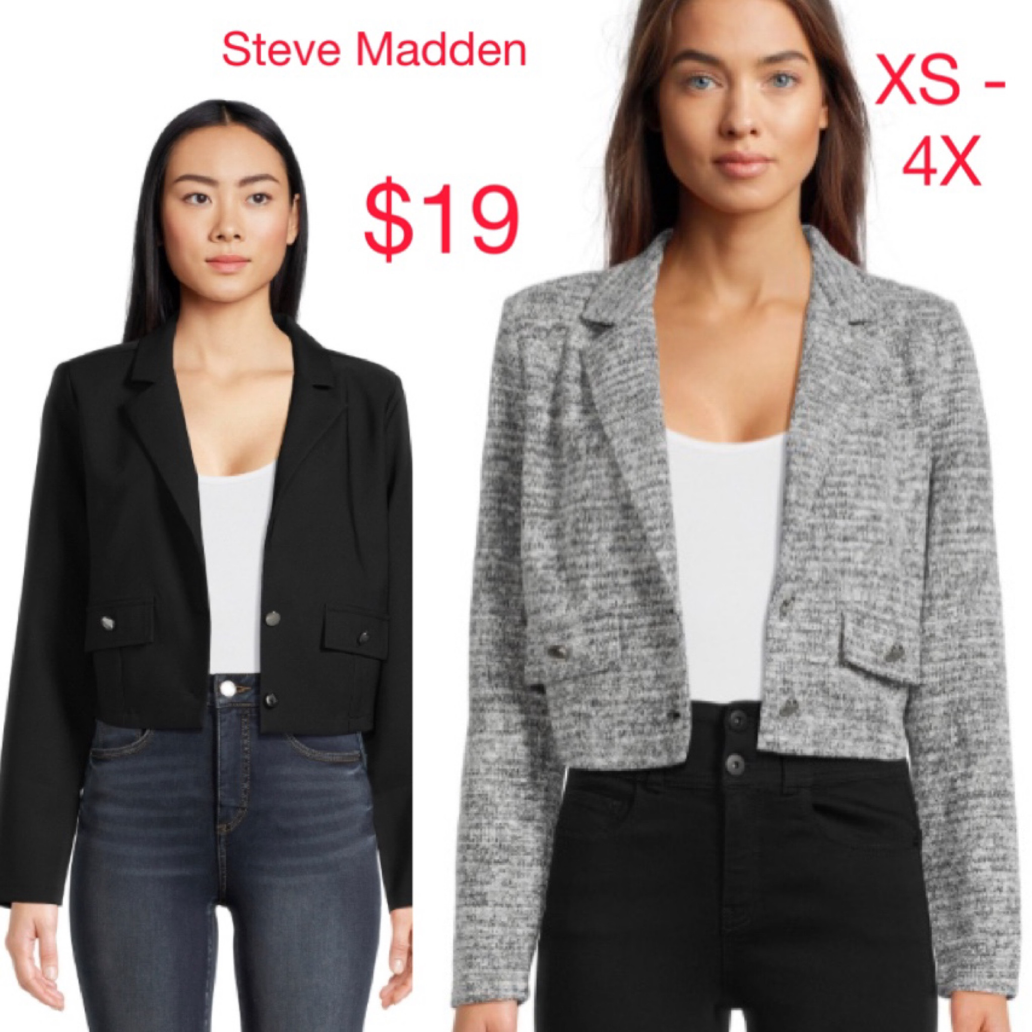 Madden NYC Juniors Cropped Blazer