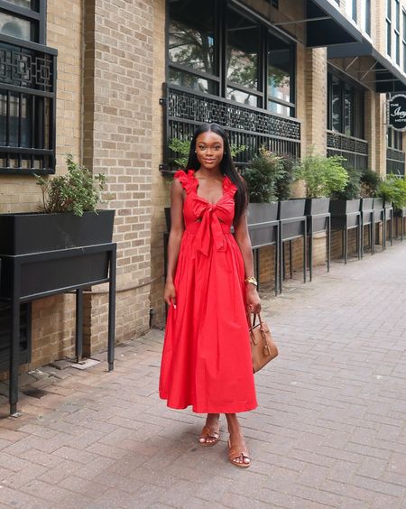 Red midi dress, 4th of July dress, Fourth of July outfit, summer dress, summer style, date night dress, midi dress under $100, red dress, dress for vacation, vacation dress

#LTKSeasonal #LTKstyletip #LTKunder100