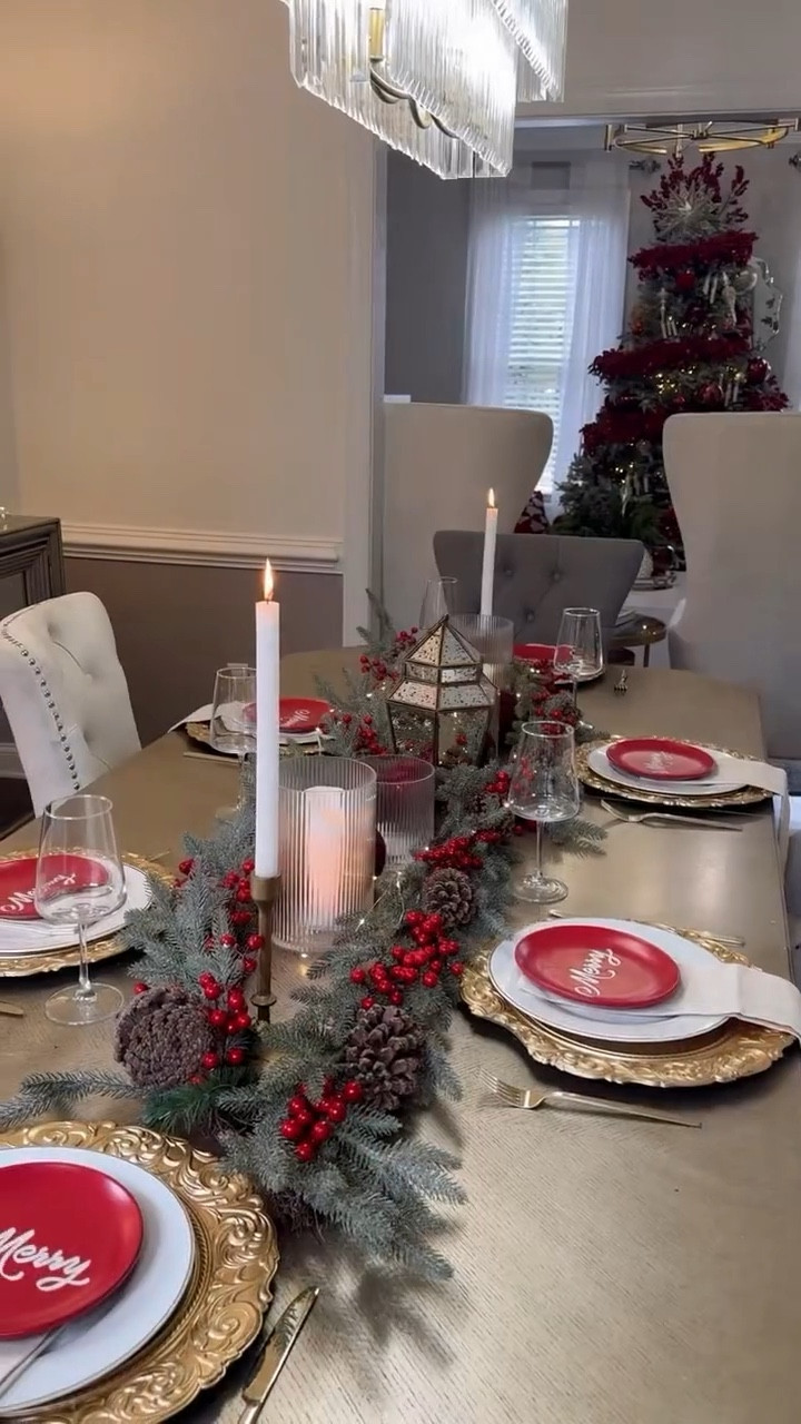 Last minute Holiday hosting and Christmas tablescape inspiration ❤️

#LTKHome #LTKHoliday #LTKSaleAlert