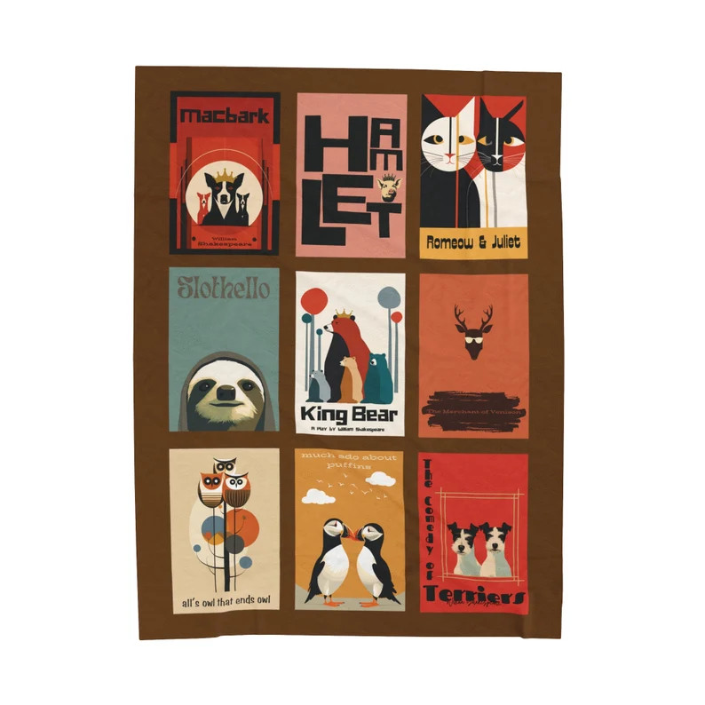 Shakespeare Gifts Funny Shakespeare Blanket Literary Gift for - Etsy | Etsy (US)