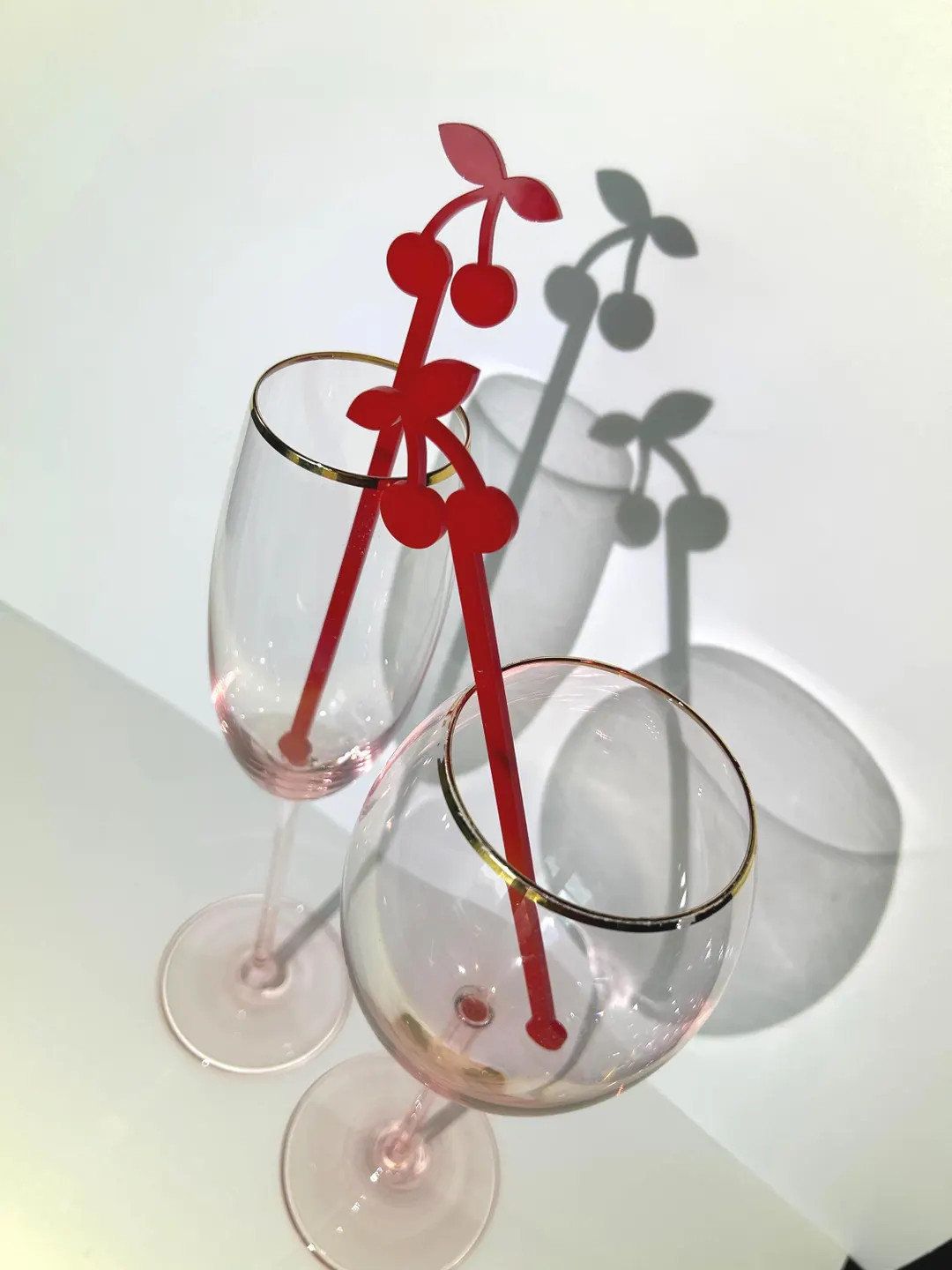Cherry Drink Stirrers | Red Acrylic Cocktail Sticks for Parties, Birthdays, Retro Themes, Bachelo... | Etsy (US)