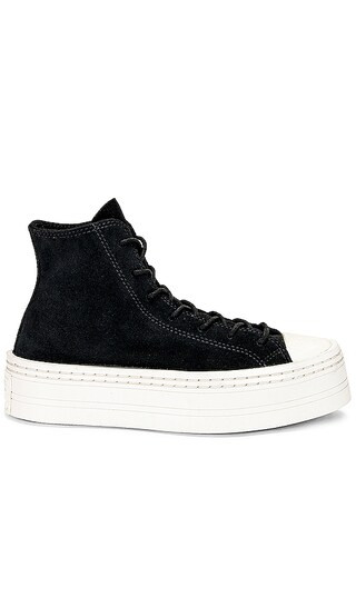 Chuck Taylor All Star Modern Lift Platform Sneaker in Black & Egret | Revolve Clothing (Global)