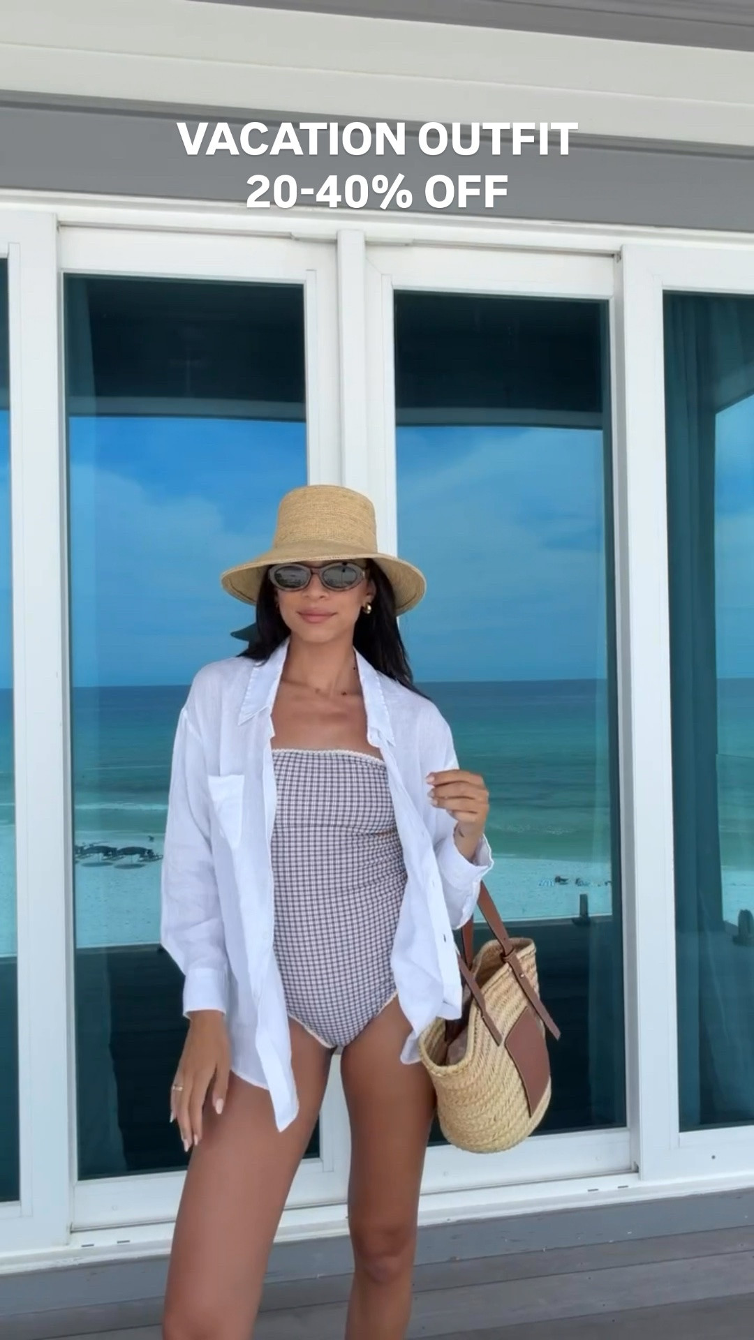 40% OFF one-piece swimsuit!! Super flattering and modest one piece swim that’s reversible with my favorite linen button down shirt (20% OFF) and raffia bucket hat. These sunglasses and beach bag are pricey but the cost per wear has been almost zero I wear them so much

summer outfit, vacation outfit, mom outfit, postpartum outfit, pool outfit, beach outfit, resort wear, 4th of July sales, July 4th sales

#LTKSaleAlert #LTKTravel #LTKSwim