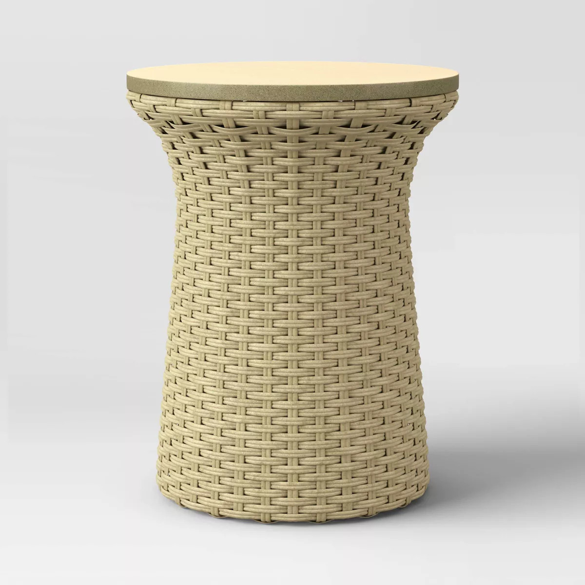 Wicker Storage Patio Accent Table Tan - Threshold™ | Target