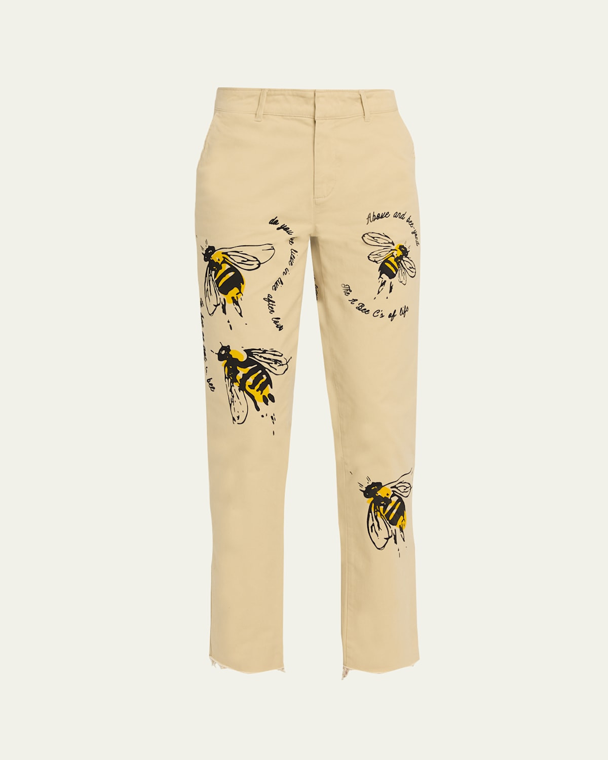 Bee Lieve Straight-Leg Chino Pants | Bergdorf Goodman