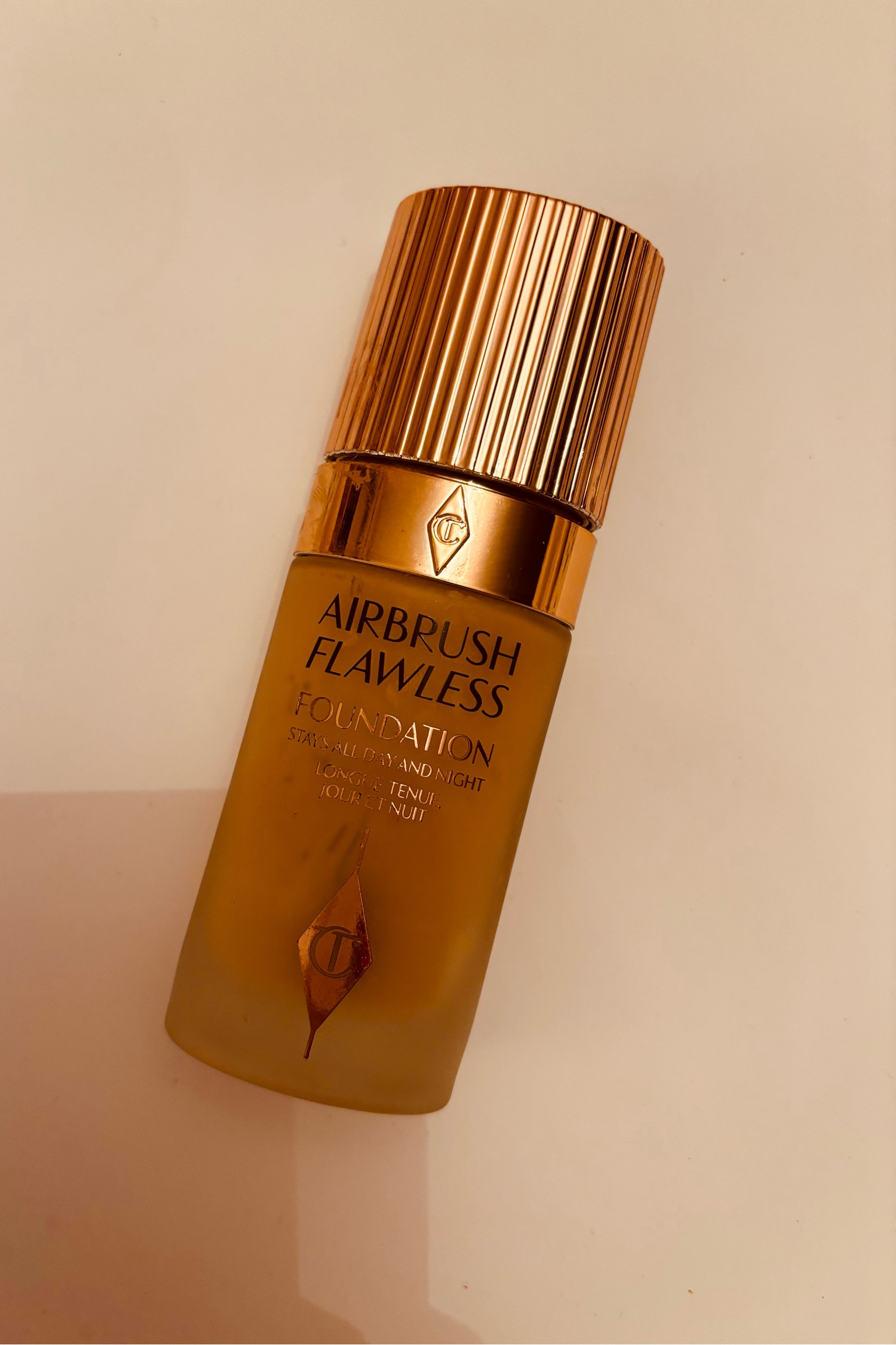 I NEVER LEAVE HOME WITHOUT THIS 🔥

Charlotte Tilbury's Airbrush Flawless foundation is a perfect choice for anyone seeking a little more coverage: it'll mask any breakouts, redness or pitted scars that you'd rather keep under wraps.
With 44 shades available, and a super-useful Shade Finder tool on her site, you're bound to find your Holy Grail.
As you can see this bottle is well loved.. Definitely time for me to repurchase 💕

#LTKxCharlotteTilbury #charlottetilbury #foundation

Sure, here are 30 key hashtags for #CharlotteTilbury #TilburyTransformation #FlawlessFoundation #CharlotteTilburyBeauty #MagicFoundation #SkinPerfection #GlowFromWithin #MakeupObsessed #BeautyEssentials #LuxuryMakeup #MakeupAddict #FoundationRoutine #GlamSquad #BeautyInfluencer #MakeupGoals #BeautyJunkie #FoundationReview #CharlotteTilburyLove #RadiantSkin #MUAapproved #InstaBeauty #MakeupMustHaves #MakeupLover #FlawlessFinish #BeautyCommunity #InstaMakeup #FoundationFlawless #MakeupOfTheDay #CharlotteTilburyMagic

#LTKeurope #LTKbeauty #LTKover40