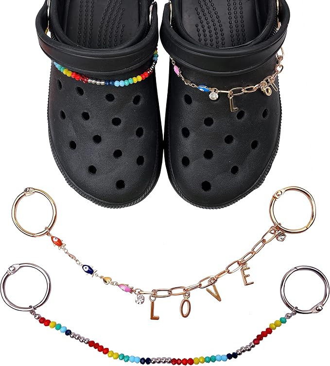 LINGWUERBA Gold Silver Shoe Chains | Amazon (US)