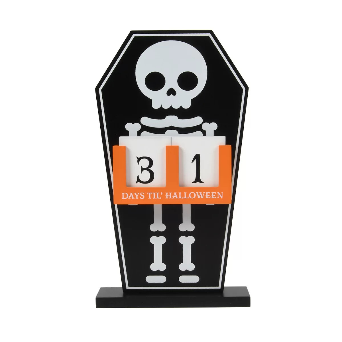 Skeleton Countdown Calendar Table Decor | Kohl's