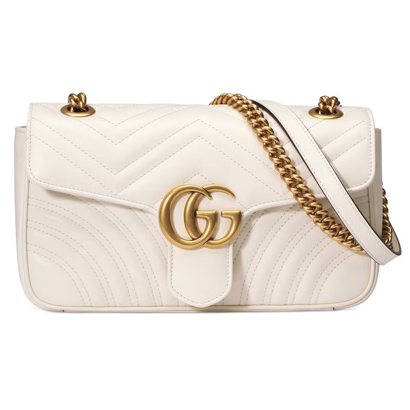 GG Marmont small matelassé shoulder bag white | Gucci (US)