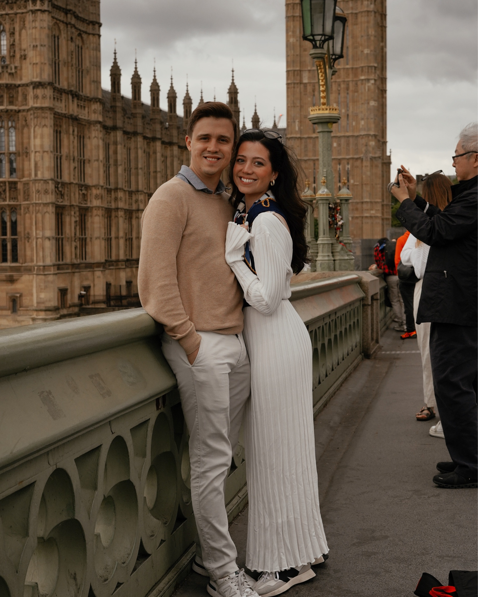 Lovely England white dress for photos on the bridges. Long sleeves, and warm for the breezy weather in London. Super comfy for traveling to various locations

#LTKStyleTip #LTKTravel #LTKActive