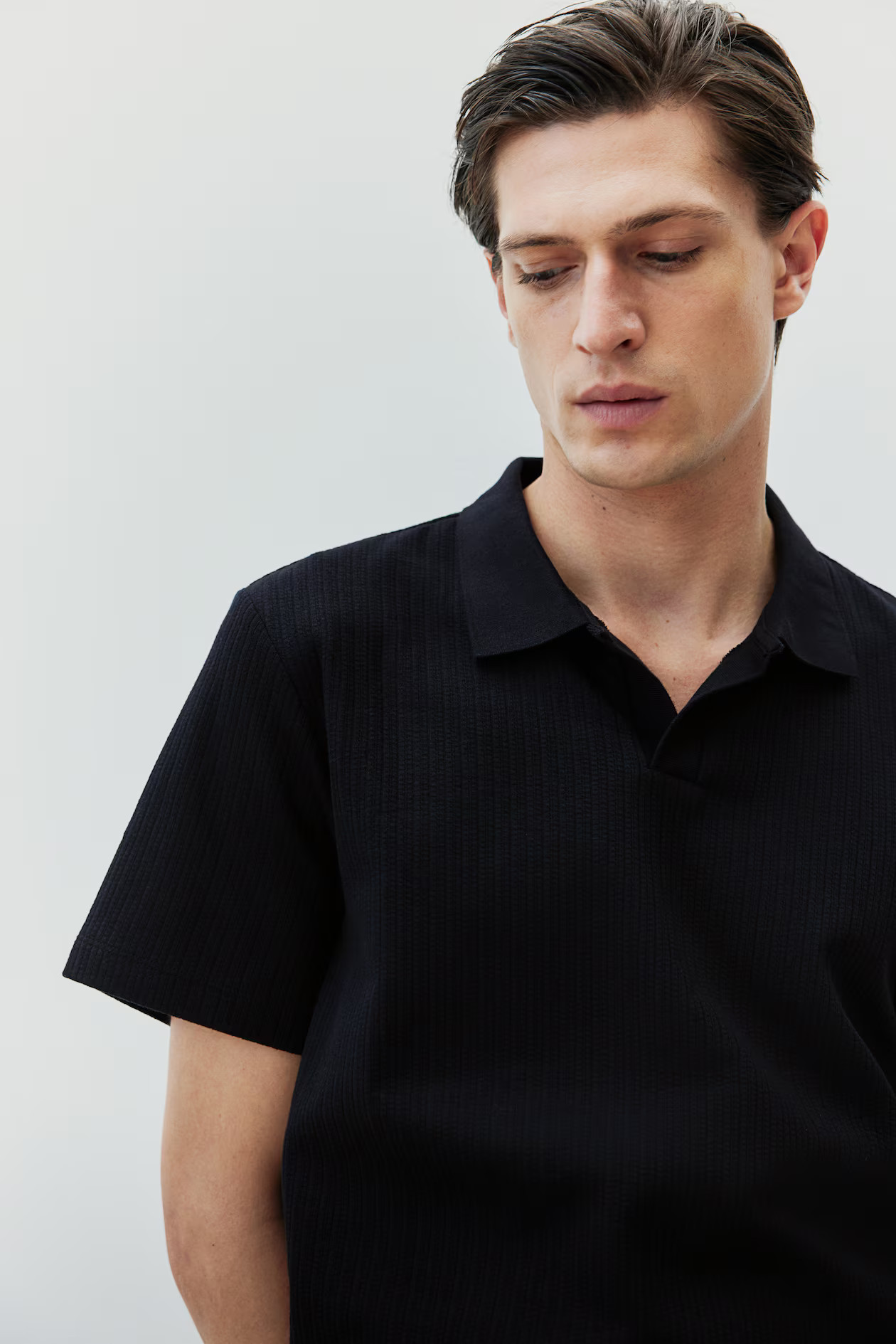 Regular Fit Textured Polo Shirt | H&M (US + CA)