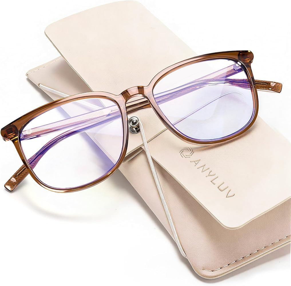 ANYLUV Blue Light Glasses for Woman Men, Womens Blue Light Blocking Glasses Computer Glasses Anti... | Amazon (US)