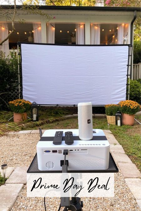 Our backyard movie setup is all on sale for the Amazon Prime Day Early Access Sale!

#projector #speaker #outdoor #backyard #outdoormovie #moviescreen #entertaining #amazon #amazonhome #primeday #primedaydeal #amazonprimeday #primeday2022 

#LTKsalealert #LTKhome