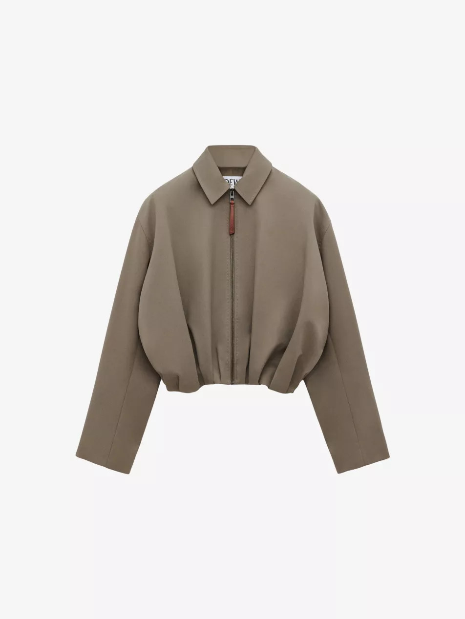 Draped-Hem Cotton And Silk Jacket | Selfridges
