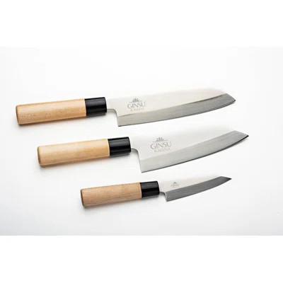 Ginsu Katana 3 Piece High Carbon Stainless Steel Assorted Knife Set | Wayfair North America