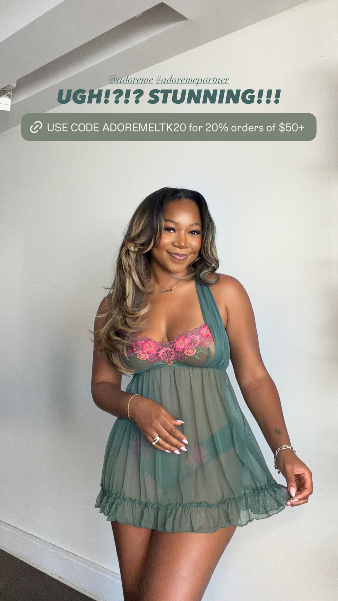 Ugh these are so gorgeous!!!!! USE CODE ADOREMELTK20 from 5/11-5/13 for 20% off orders of $50+. I am 5’9 200 lbs wearing large dresses, true to size bras and XL pants 🫶🏾 @adoreme #adoremepartner


Excludes gift cards, limit one use per account."