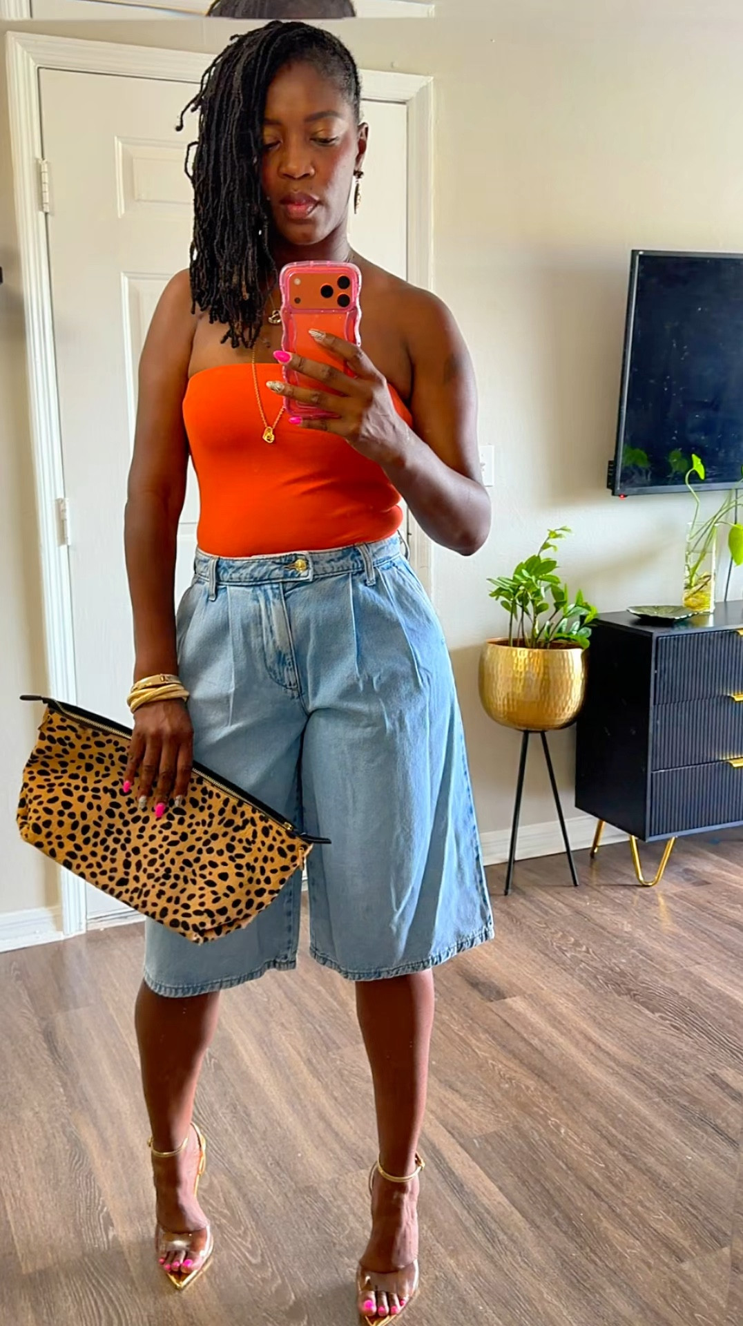 Obsessed with these Denim Jorts from WALMART! Can be dressed up or down. 
@Walmart
Perfect denim shorts outfit for spring and summer.
#fashiontiktok #jorts #fashionover40
#fashiontok #fashionstyle