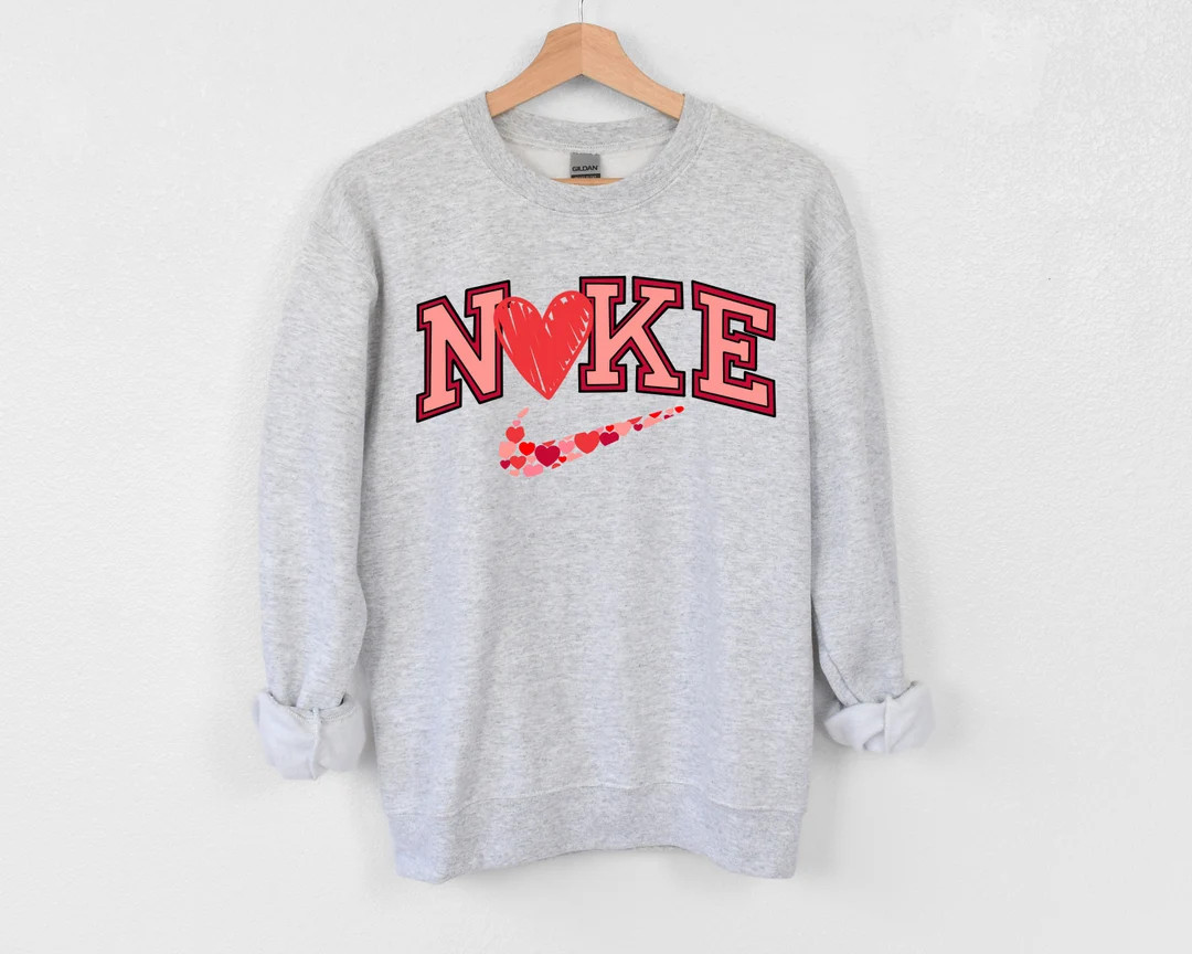 Valentines Day Crewneck Womans Crewneck Sports Crewneck Gift - Etsy | Etsy (US)