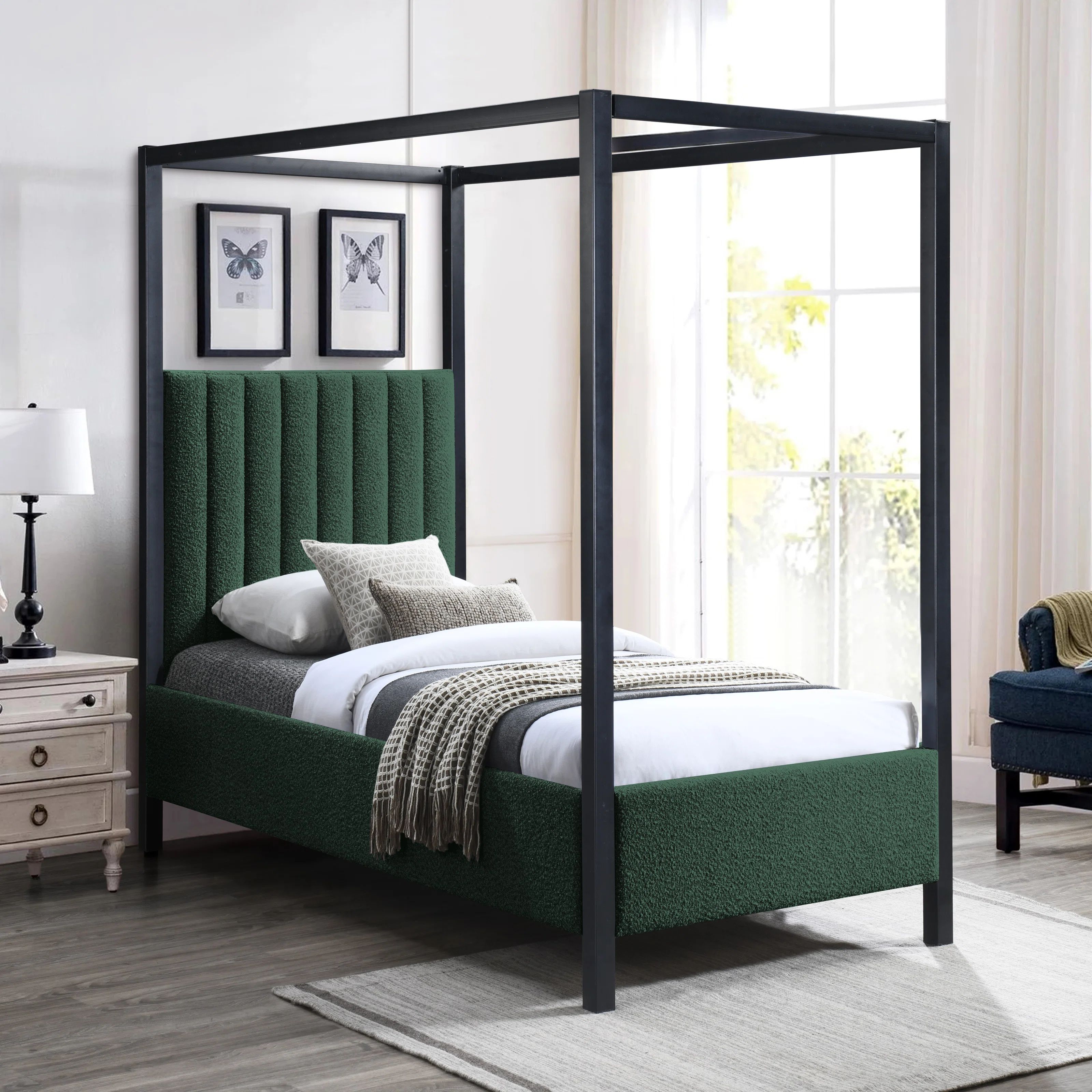 Kelly Upholstered Canopy Bed | Wayfair North America