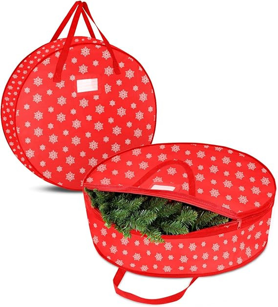 Delixike Christmas Wreath Storage Container - 36 Inch,Waterproof Wreath Storage Organizer Box -Du... | Amazon (CA)