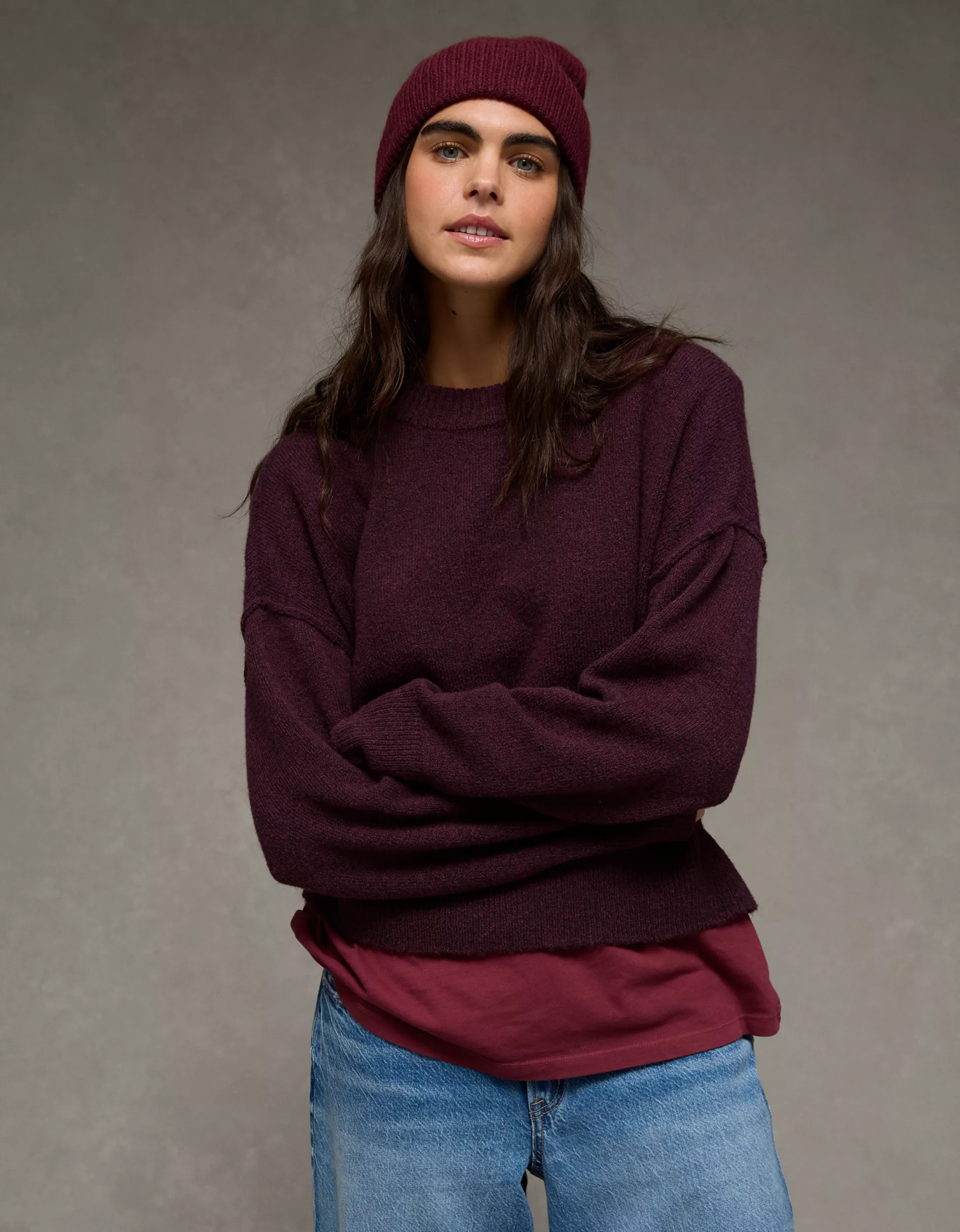 AE Whoa So Soft Classic Crew Neck Sweater | American Eagle Outfitters (US & CA)