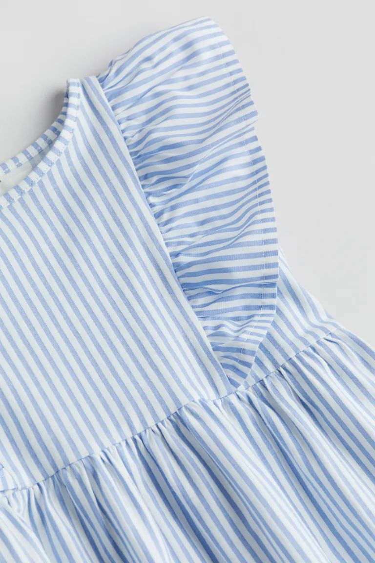 Flounce-trimmed Jersey Dress | H&M (US + CA)