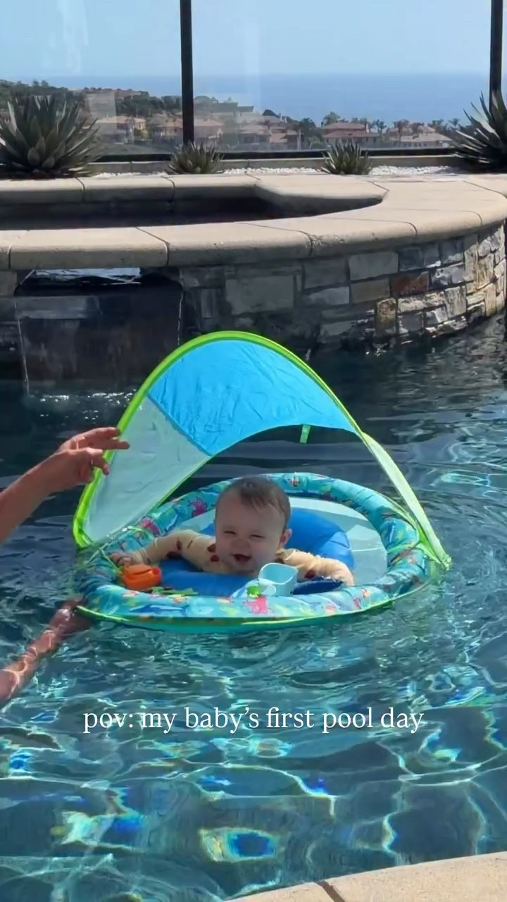 Baby girl’s first pool day! She had such a good time 🥺🤍 #poolday #babygirl #babypool #babyfever #firsttimemom