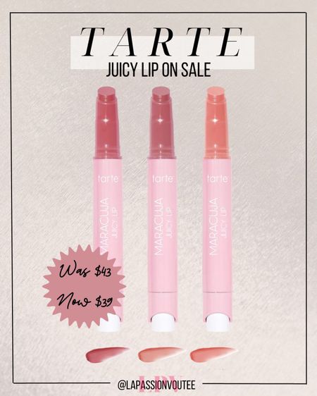 Juicy Lip Pics Trio on SALE! Includes mauve pink shade, deep rosy pink shade and pearly pink shade 💕
#lipstick #beautyonsale #bigsale 

#LTKbeauty #LTKSale #LTKFind