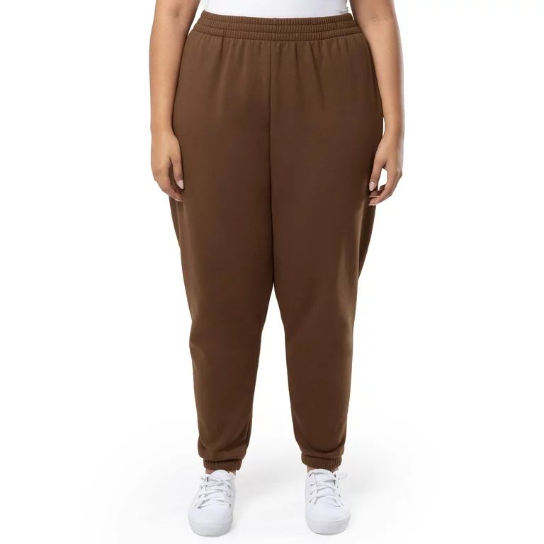 Terra & Sky Women's Plus Size Fleece Sweatpants, Sizes 0X-4X - Walmart.com | Walmart (US)