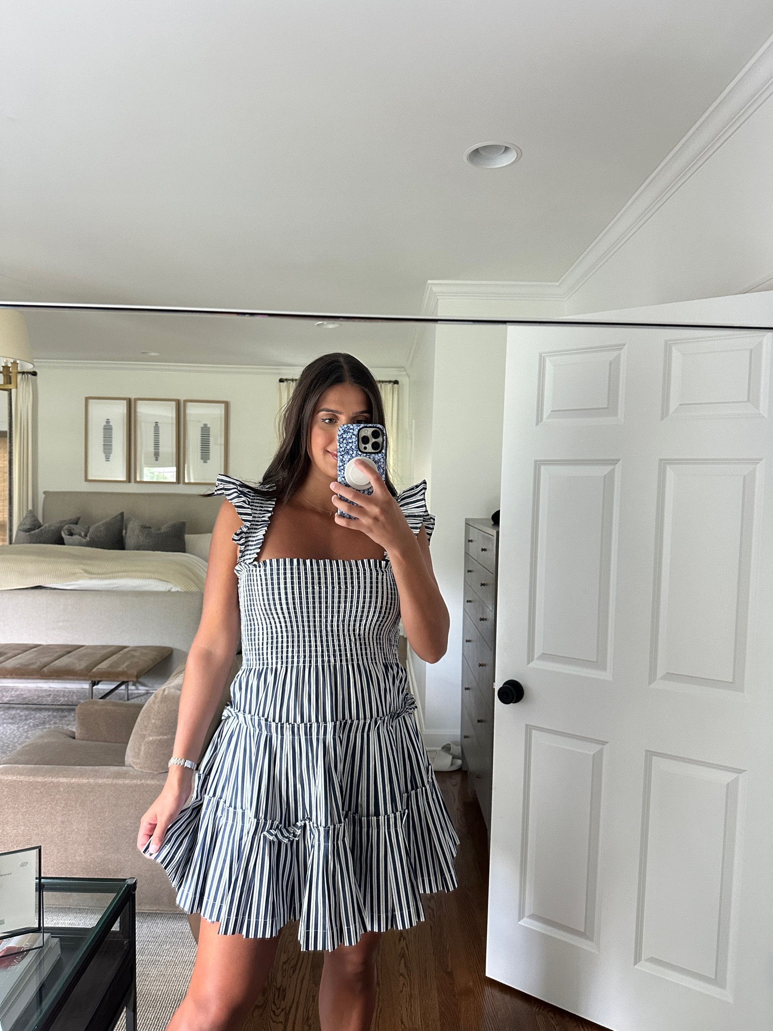 Stripe dress, nap dress, pregnancy outfit, bump outfit, bridal shower dress • also linked my Mina baie diaper bag

#LTKBump #LTKWedding #LTKFamily