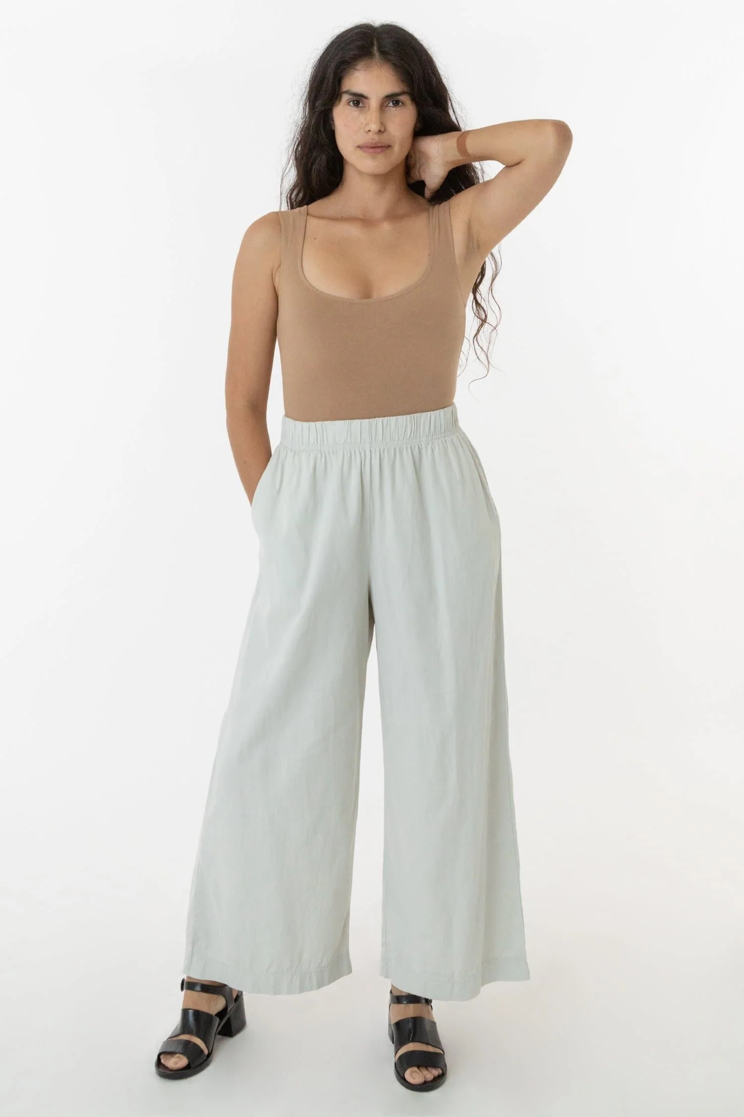 RCT308 - Cotton Twill Wide Pants | Los Angeles Apparel