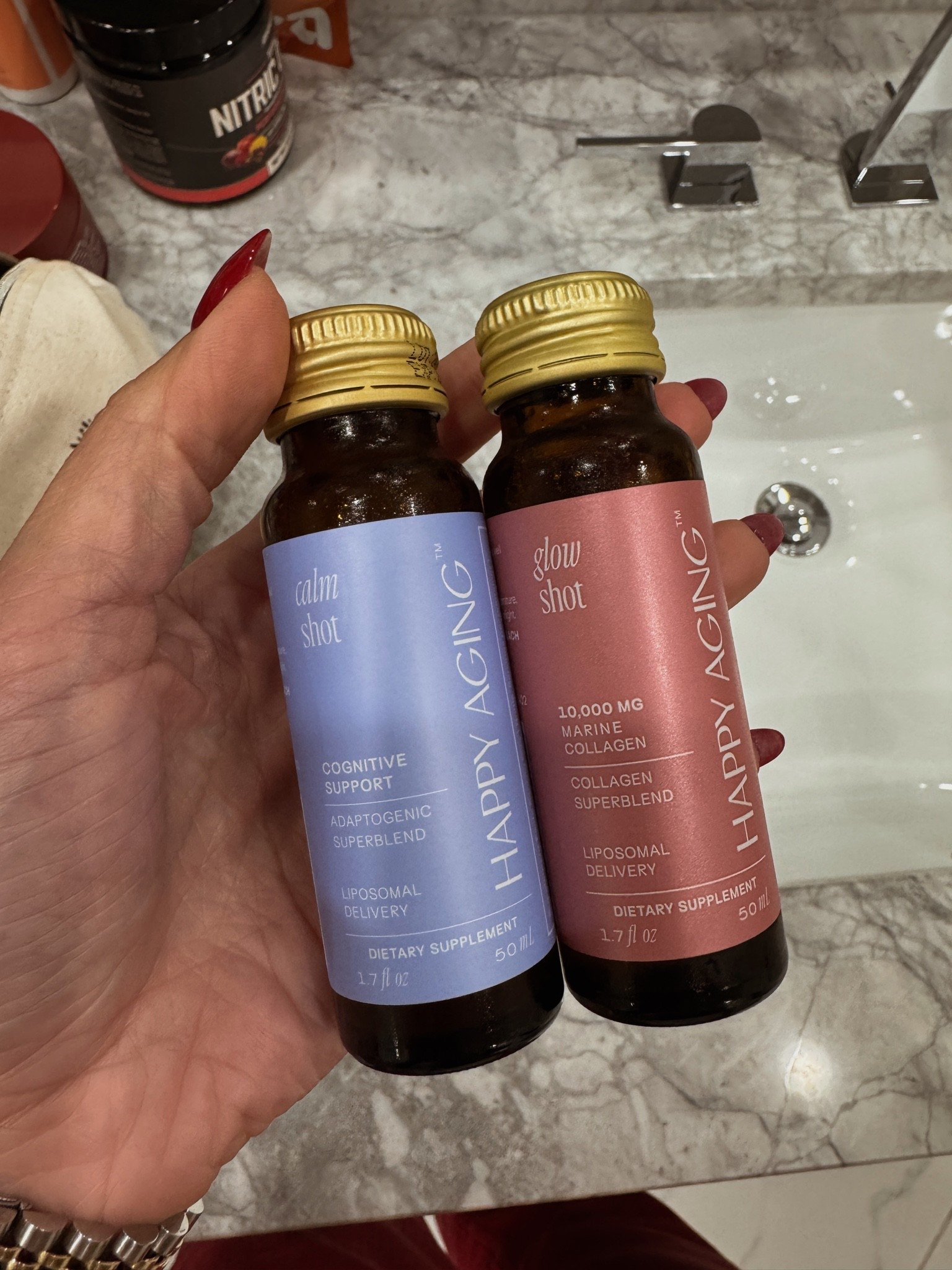 Happy aging shots, collagen, NAD

#LTKmorningroutine #LTKfitnessgoals