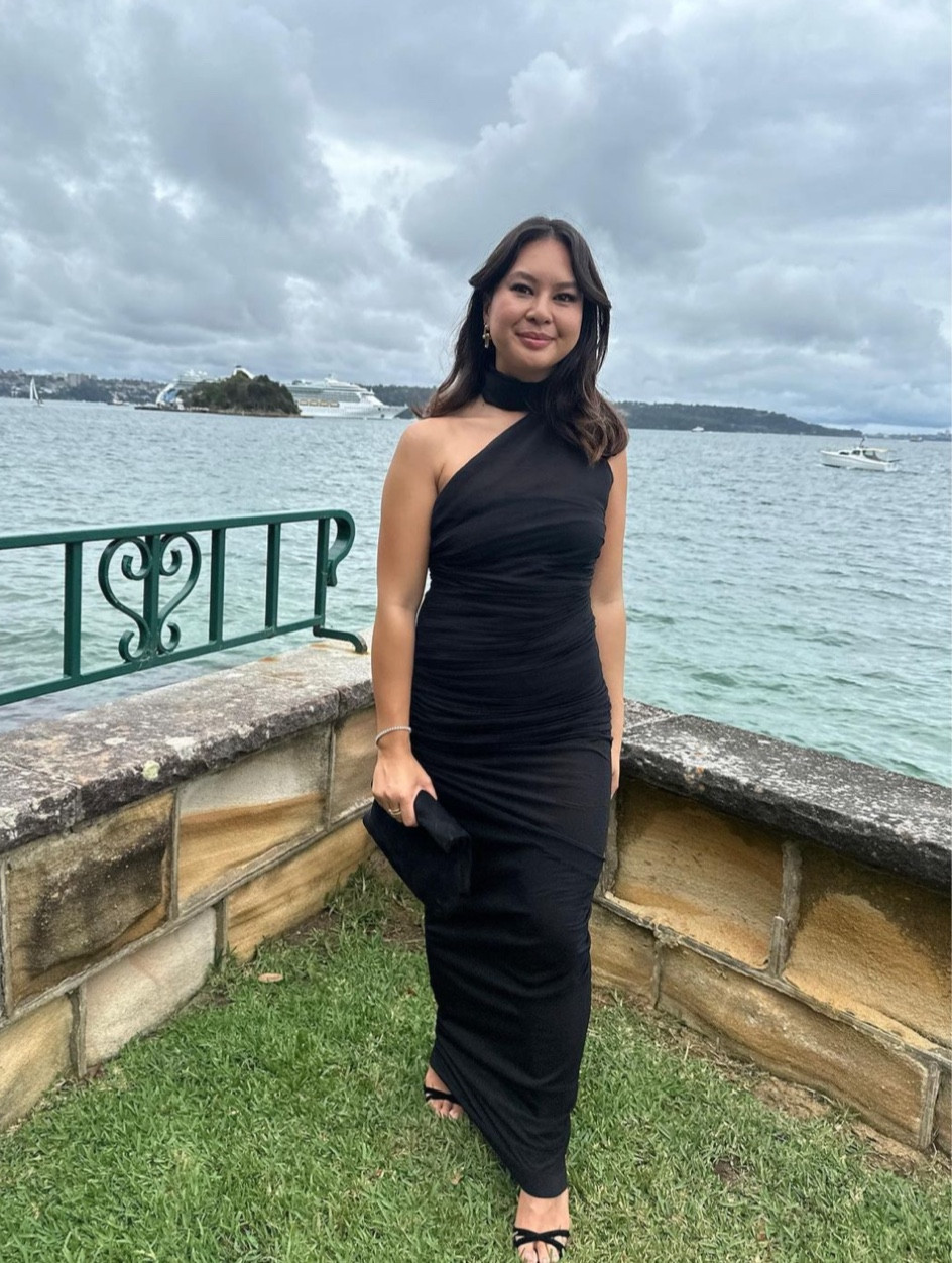 A wardrobe full of black dresses 

#LTKaustralia