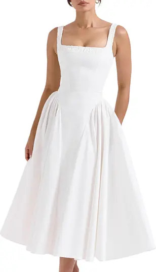 Dorothy Floral Stretch Cotton Dress | Nordstrom