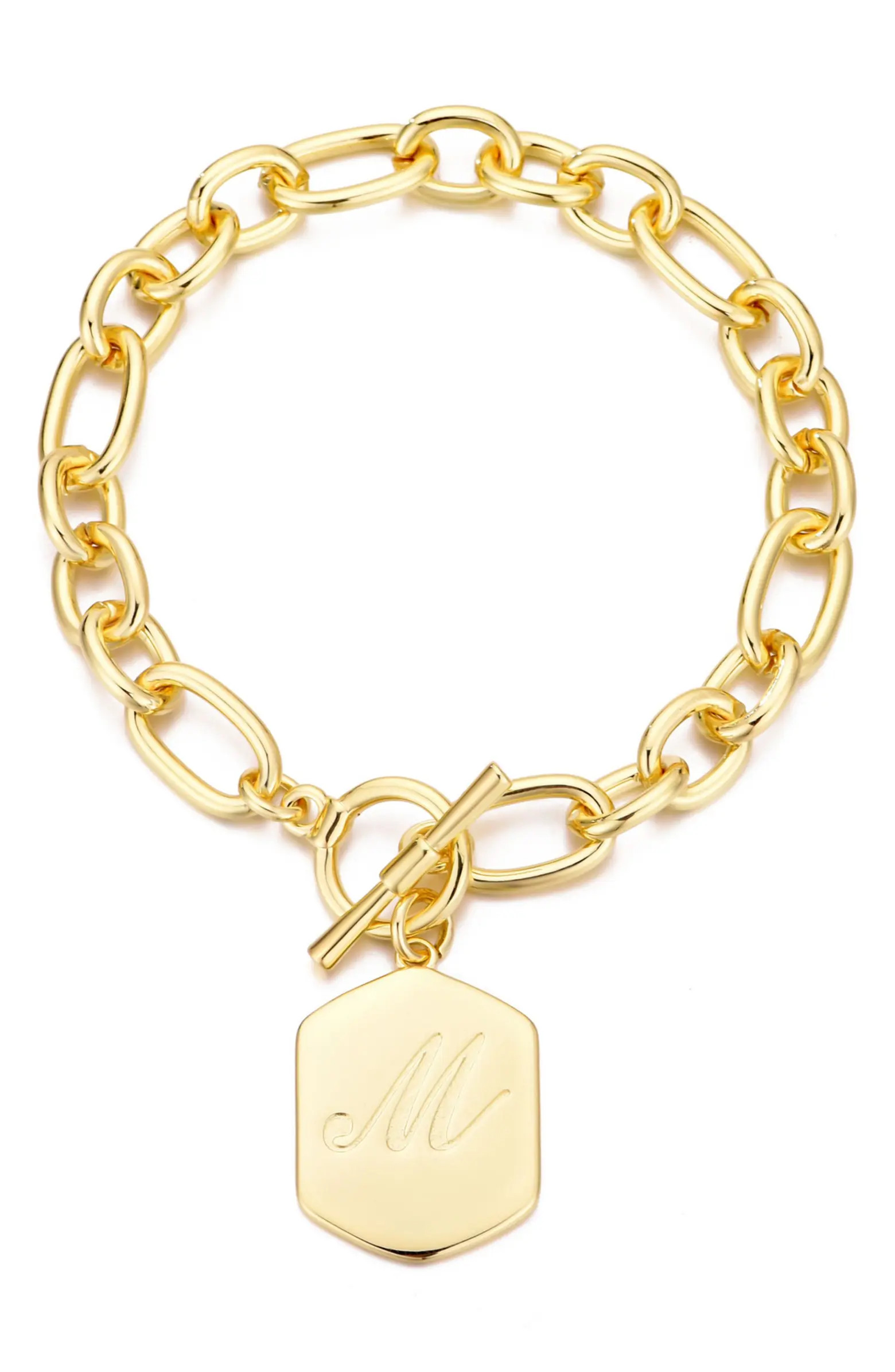Adornia Monogram Initial Charm Chain Bracelet | Nordstromrack | Nordstrom Rack