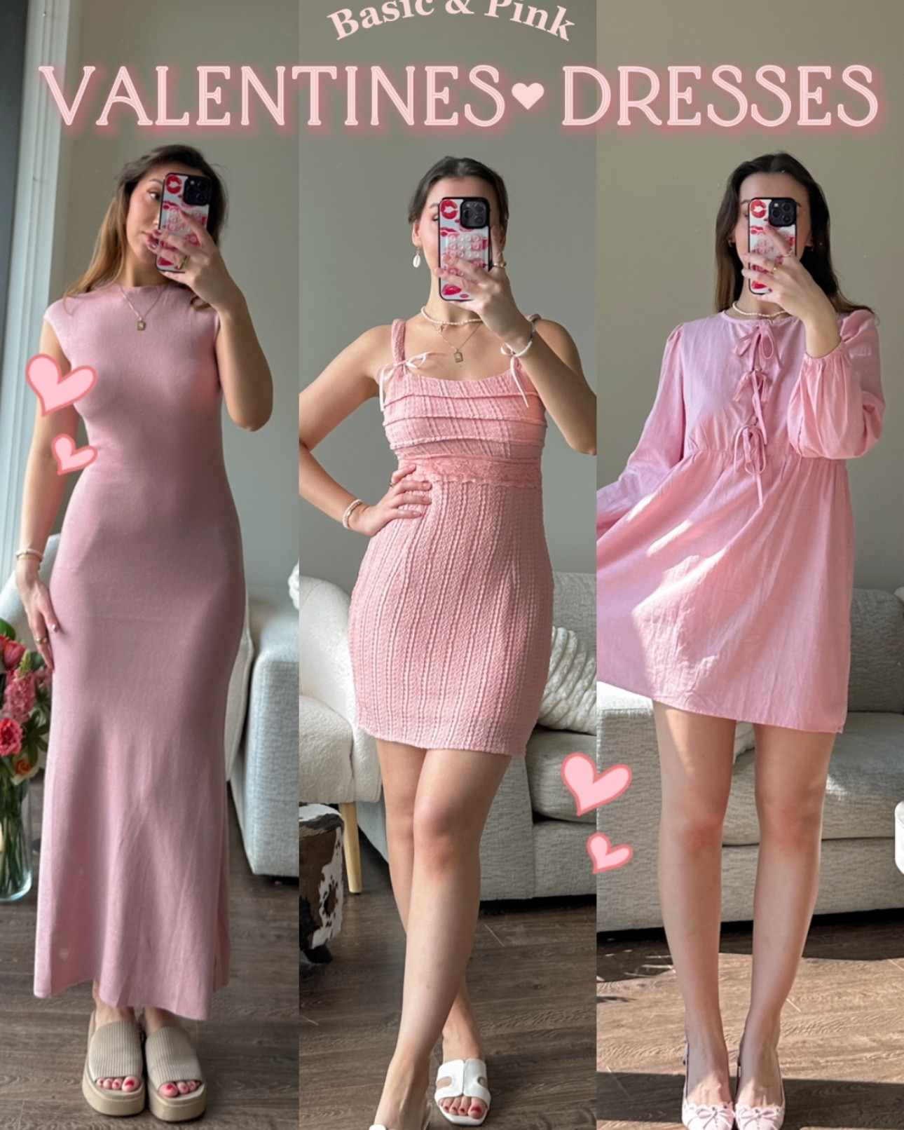 Happy Love Month Everyone! Today we’re rounding up some cutie pink Amazon dresses that are perfect for Valentine’s Day (and any other occasion tbh) 🌸🩷 Swipe through to see some ideas!
 🌸 Coquette Tie Back Mini Dress Brand: Merokeety (via Amazon) My size: Small ~ has stretch & fits true to size Why you need it: This dress actually comes with multiple little bow tie details that you can interchange and put on the dress! I used the pink ties so they’d match better with the dress, but it also comes with black and white bows 🥹 Love the attention to lil details like this hehe
 🩷 Scandi Style Linen Tie Front Dress Brand: Merokeety (via Amazon) My size: Small ~ true to size but does not have stretch Why you need it: If you’re looking to dress like all the trendy Copenhagen / Scandinavian girlies, this is the dress for you! It’s super breezy and comfy, plus the tie-front deets give a hint of cuteness 🫶
 🎀 Ribbed Short Sleeve Maxi Dress Brand: Merokeety (via Amazon) My size: Small ~ has stretch & fits true to size Why you need it: We love a basic ribbed knit dress (especially if the color pink is involved hehe), and this one comes at an affordable price point. It’s currently $44 but often goes on sale!
 Which one is your fav, 1, 2, or 3? Lmk if you’d like to see more comparison posts like this, and for which brands!

  #valentinesday  #valentinesday #valentinesdayoutfitideas #pinkoutfitideas 

#LTKFindsUnder50 #LTKStyleTip #LTKSeasonal