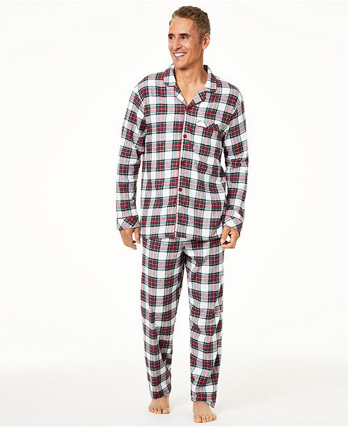 Matching Men's Stewart Plaid Pajama Set, Created For Macy's | Macys (US)