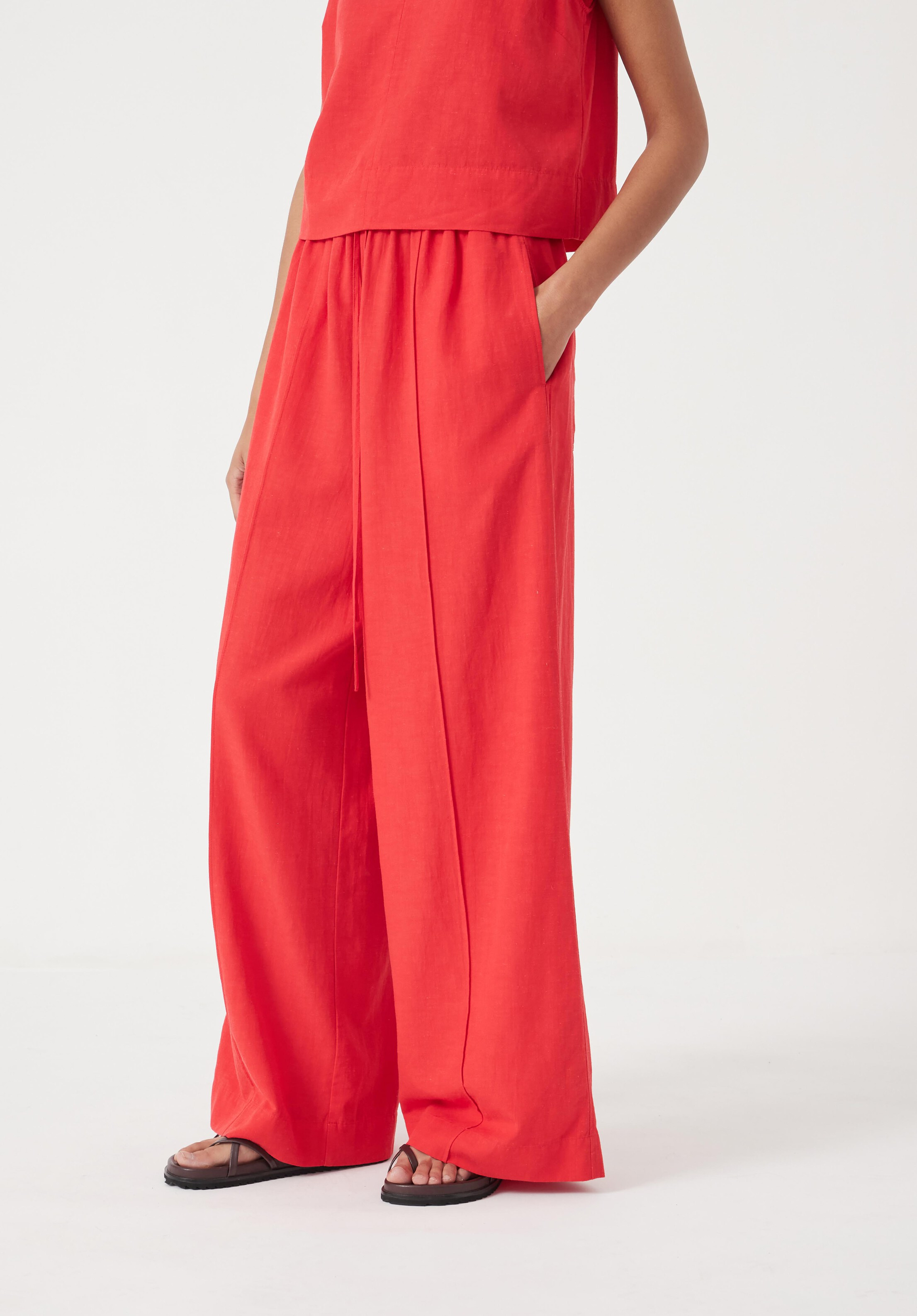 Petunia Linen Blend Trouser | Hush UK