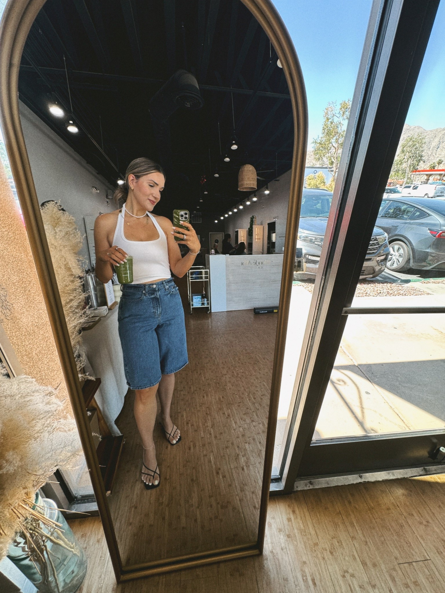 Matcha fit today 
Shorts in a size 4 tank is a S

#LTKFindsUnder100 #LTKSeasonal #LTKFestival