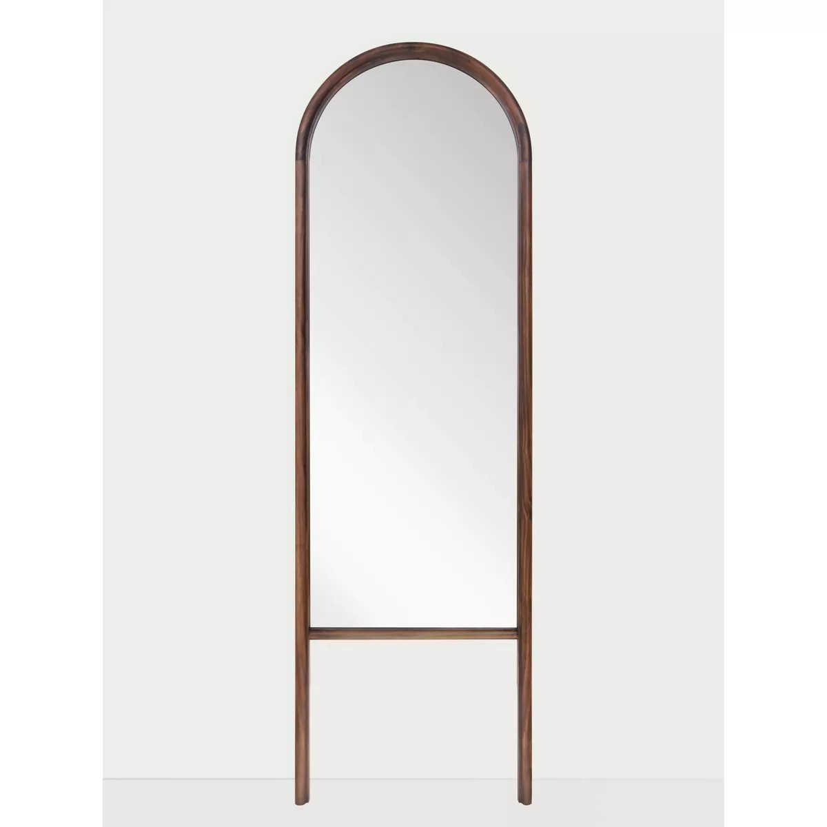 20"x65" Wood Arched Floor Mirror Walnut - Threshold™ designed with Studio McGee: Pine Frame, No... | Target