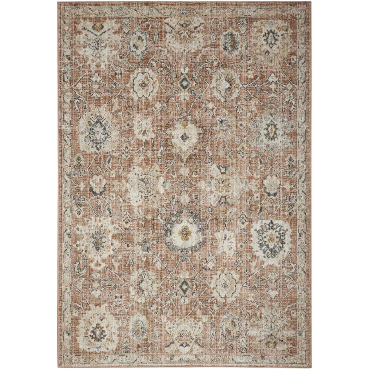 Nourison Oushak Home Vintage Floral Indoor Rug | Target