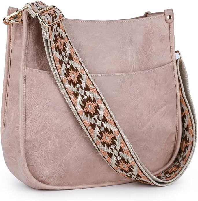 Viva Terry Vegan Leather Crossbody Fashion Shoulder Bag Purse with Adjustable Strap | Amazon (US)