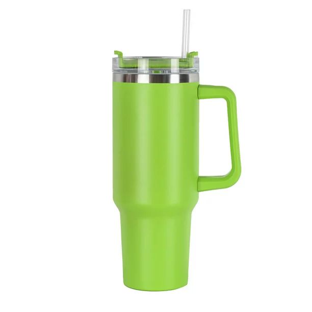 40oz Reusable Vacuum Quencher Tumbler with Straw, Leak Resistant Lid, Insulated Cup, Maintains Co... | Walmart (US)